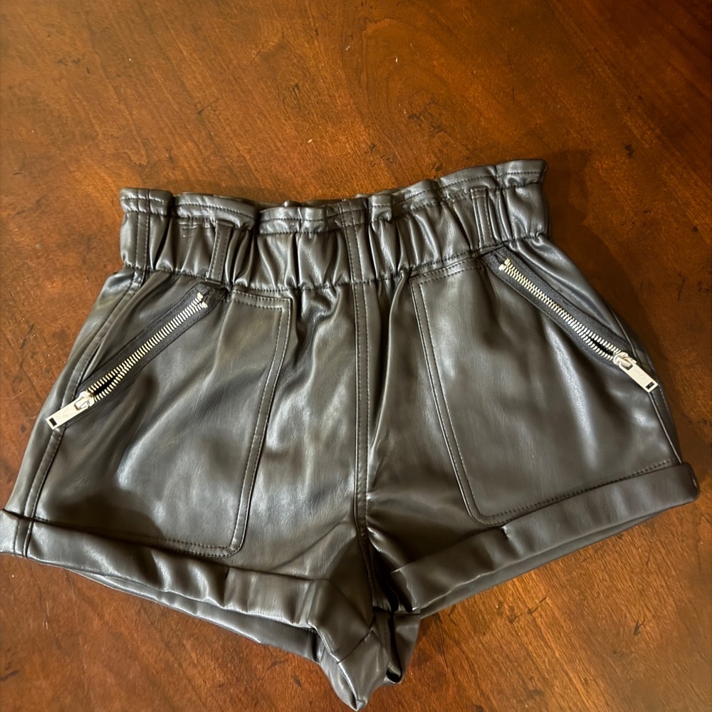 Blank NYC Black High Waist Shorts 25